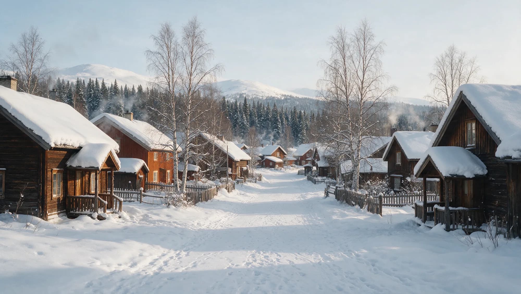 Vintervy över Åredalen